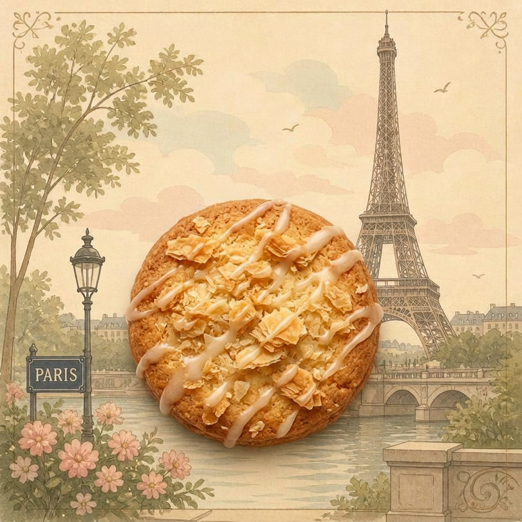 Parisian Croissant Cookie inspired by France